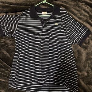 Lacoste Dark blue and light blue polo